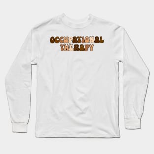 OT Bubble Letters brown Long Sleeve T-Shirt